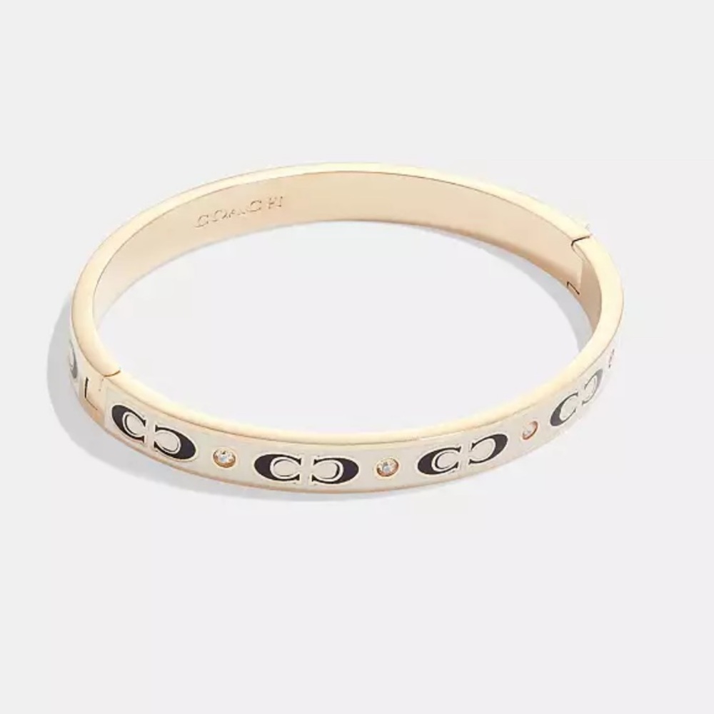 Coach Ivory and Gold Women's Bracelet